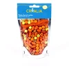Image de Sachet de perles oranges en bois avec cordon - Créalia