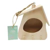 Image de Nichoir à oiseaux en bois - blanc - 20 x 17,5 x 10 cm   Collection Pâques enfant   Créalia enfants