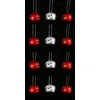 Image de Atmosphera - Lot de 12 grelots brillants - Rouge et argent