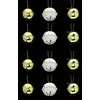 Image de Atmosphera - Lot de 12 grelots brillants - Or et blanc