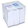 Image de Bloc mémo Waytex 931150 700 notes blanches 9 x 9 cm avec support plastique transparent