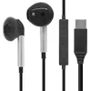 Image de Écouteurs filaires USB-C noirs intra-auriculaires micro intégré commande volume