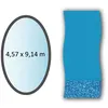 Image de Liner swirl forme ovale 4,57x9,14m pour piscine hors sol Swimline li1530sb