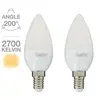 Image de Xanlite - Ampoule LED flamme, culot E14, 5W cons. (40W eq.), lumière blanc chaud - PACK2EV470F