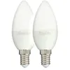 Image de Xanlite - Ampoule LED flamme, culot E14, 5W cons. (40W eq.), lumière blanc neutre - PACK2EV470FCW