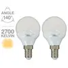 Image de Xanlite - Lot de 2 ampoules LED P45 - culot E14 - classique - PACK2EV470P