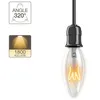 Image de Ampoule LED flamme - culot E14 - vintage torsade