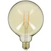 Image de Xanlite - Ampoule LED déco Globe (G125) / Vintage au verre ambré, culot E27, 7W cons. (50W eq.), 638 lumens, lumière blanc chaud - RFDE800B125A