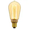Image de Xanlite - Ampoule LED déco Hologramme EDISON au verre ambré, culot E27, 4W cons., 200 lumens, lumière blanc chaud - RFDHE200STS