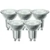 Image de Xanlite - Lot x5 Ampoules LED spot, culot GU10, conso 4,8 W, eq. 50 W, blanc neutre - PACK5RCXG50SCW