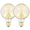 Image de Xanlite - Pack de 2 Ampoules à filament LED Vintage B95, Ambrées, culot E27, 806 Lumens, Blanc chaud - PACK2RFDE800B95A