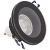 Image de Xanlite - Spot GU10 50W 4000K Rond Noir IP44 - SP50RIP44NCW
