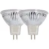 Image de Xanlite - Lot de 2 ampoules SMD LED Spot MR16, culot GU5.3, 345 Lumens, conso. 5W (eq. 35W), 2700K, Blanc chaud - PACK2VM35S