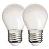 Image de Xanlite - Lot de 2 ampoules Filament LED P45 Opaque, culot E27, 470 Lumens, équivalence 40W, 4000 Kelvins, Blanc neutre - PACK2RFE470POCW