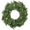 Image de Xanlite - Couronne de Noël hublot LED IP44 Ø45cm Blanc chaud - XMASCL45