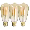 Image de Xanlite - Lot de 3 Ampoules à filament LED ST64, culot E27, 340 lumens, conso. 4W éq. 32W, Blanc chaud - PACK21RFDE400STA