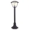Image de Xanlite - Borne solaire rétro LED IP44, 400 lumens, détecteur de mouvement, avec ampoule, Noir - SO2011R