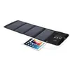 Image de Chargeur Dual USB Appareils Panneau Solaire Portable Pliable 28W Étanche Noir YONIS