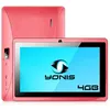 Image de Tablette 7 Pouces Tactile Ips Quad Core Wifi Bluetooth Android Micro SD 8Go Rose YONIS