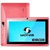 Image de Tablette 7 Pouces Tactile Ips Quadcore Wifi Bluetooth Android Micro SD 72Go Rose YONIS