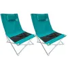 Image de Lot de 2 sièges de plage pliables - O'Beach - Housse de transport inclus - 71 x 55 x 65 cm