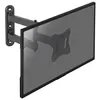 Image de Kimex - Support - bras réglable - pour écran plat - acier - noir - Taille d'écran : 13"-27" - montable sur mur
