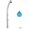 Image de Douche solaire so jolly gris métallisé 33l + rince pieds