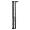Image de Douche solaire 40 L Dada Straight Anthracite habillage aluminium brossé - Formidra