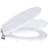 Image de Abattant Wc Blanc Mdf Fermeture Lente