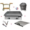 Image de Pack plancha électrique PLANCHAELEC LUX 600 INOX - CHARIOT ELYSEE 600
