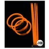 Image de 100 bracelets lumineux oranges - vistaglo 01b01o
