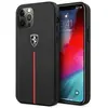 Image de Ferrari FEOMSHCP12LBK iPhone 12 Pro Max czarny/black hardcase Off Track Leather Nylon Stripe (Apple iPhone 12 Pro Max), Coque pour téléphone portable, Noir