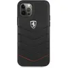 Image de Ferrari Couverture en cuir matelassé (Apple iPhone 12 Pro Max), Coque pour téléphone portable, Noir