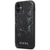 Image de Guess Couverture rigide en marbre (Apple iPhone 12 mini), Coque pour téléphone portable, Noir