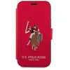 Image de U.S. Polo US Polo USFLBKP12MPUGFLRE iPhone 12/12 Pro 6.1" raudona/red book Polo Embroidery C (Apple iPhone 12), Coque pour téléphone portable, Rouge