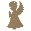 Image de Ange prieur en bois MDF à décorer - 15 x 9 cm