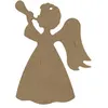 Image de Ange musicien en bois MDF à décorer 14 x 11 cm - Gomille
