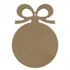 Image de Boule de Noël en bois MDF à décorer 16 x 12 cm