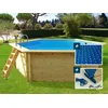 Image de Piscine bois "Hawai" - 4.10 x 1.20 m + Bâche à bulles 180 + Bâche hiver 280 gr/m²