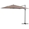 Image de parasol jardin déporté alu sun 3 - carré - 3 x 3 m - taupe