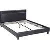Image de lit led maria - 140 x 190 cm - noir