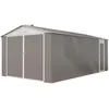 Image de Garage métal Nevada avec porte battante - 18,56 m²