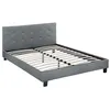 Image de lit julia - 140 x 190 cm - gris