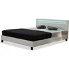 Image de lit led maria - 140 x 190 cm - blanc