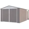 Image de Garage métal Nevada avec porte battante - 15,36 m²
