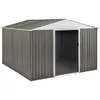 Image de Abri jardin métal Dallas - 8,84 m² - Taupe