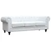 Image de canapé fixe chesterfield aliza - 208 x 82 x 70 cm - 3 places - blanc