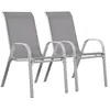 Image de Fauteuil jardin Textilène Cordoba - Phoenix - Ecru - Lot de 2