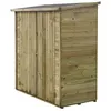 Image de Abri jardin bois adossable "Lipki " - 1.79 x 0.9 x 1.78/1.87 m - 1.61 m² - 12 mm - Avec plancher
