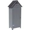 Image de Armoire de jardin Cabanon - 77 x 54.5 x 179 cm - Anthracite